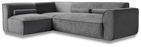 Szürke sarokkanapé (bal oldali) Flex Felix – Miuform