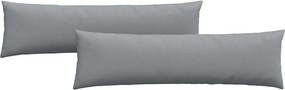 vidaXL Kanapé párnák 2 pcs Világosszürke 145 x 40 cm szövet