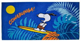 Snoopy Cowabunga fürdőlepedő, strand törölköző 70x140cm