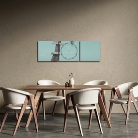 Kép - Palma a Karib-tengeren (órával) (90x30 cm)