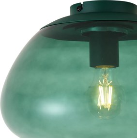 Design mennyezeti lámpa zöld, zöld üveggel - Giselle