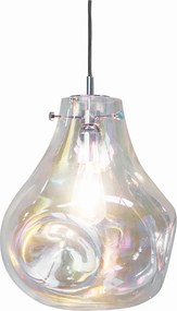 ENDON 75664 LAVA Modern Függesztett Lámpa Króm, Opál E27 IP20