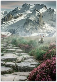 Poszterek 70x100 Hegyi kilátás Tájkép Köd