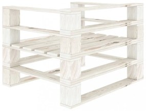 fehér fa kerti raklapfotel