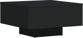 vidaXL fekete szerelt fa dohányzóasztal 60 x 60 x 31,5 cm