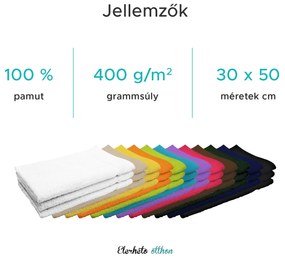 Classic sárga kis törölköző 30x50 cm 100% pamut