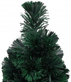 száloptikás vékony műkarácsonyfa talppal 64 cm
