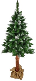 Mű karácsonyfa törzsel, havas hatású, fehér fagyönggyel 180cm Denver PRÉMIUM