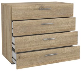 Pepe komód tölgyfa dekorral, 80 x 68 cm - Tvilum