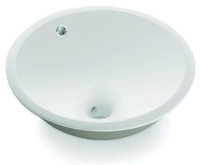 Bathco 0052 - Süllyesztett mosdó CERDENA, átmérő 38 cm, porcelán/fehér