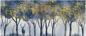 Kép egy szarvasról az erdőben (120x50 cm)