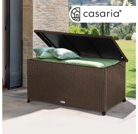 Deuba Tárolódoboz kerekekkel 370 l - barna