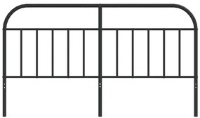 fekete fém fejtámla 160 cm