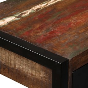 tömör újrahasznosított fa íróasztal 2 fiókkal 120 x 50 x 76 cm