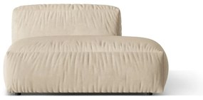 Bézs bársony kanapé modul (jobb oldali) Martina – Micadoni