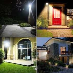 DOMENOLED 26 HALOGEN Kültéri Reflektor Fekete LED IP65