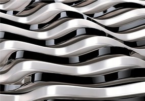 Fotótapéta Fém hullámok absztrakt modern stílus otthonra 208x146 +ragasztó