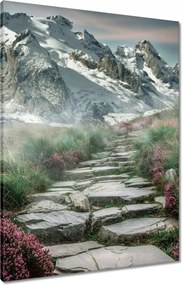 Vászonkép 60x80 Hegyi kilátás Tájkép Köd