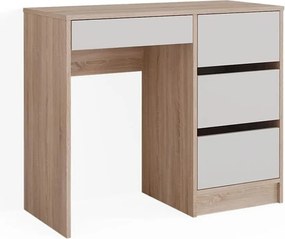 Fiókos íróasztal 90x40x75cm szürke FUR1953-1