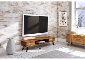 Tölgyfa TV-állvány 182x42 cm Golo - The Beds