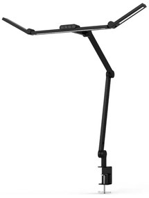 LED érintős asztali lámpa, állítható fényerő, 24W, 3000-6500K, CRI 92, fekete