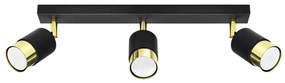 Sollux SL.1071 - Spotlámpa NERO 3xGU10/40W/230V fekete/arany