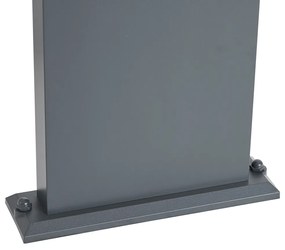 Kültéri oszlopos lámpa sötétszürke mozgásérzékelővel 60cm IP54 szolár - Judge