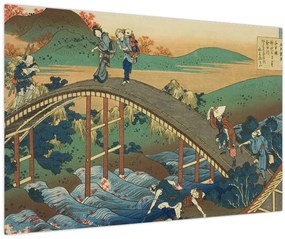 Kép - Katsushika Hokusai, Ariwara no Narihirafrom the series One Hundred, Poems Explained by the Nurse (Hyakunin isshu uba ga etoki), reprodukciók (90x60 cm)