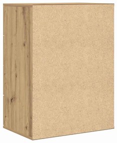 Széf fiókkal kézműves tölgy 60 x 39 x 80 cm Faanyag