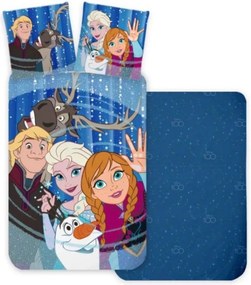 Disney Frozen gyerek ágyneműhuzat 135x100cm+40x60cm Setino