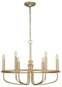 Kichler KL-CAPITOL-HILL6-PNBR - Csillár láncon CAPITOL HILL 6xE14/40W/230V