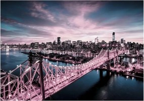 Fotótapéta város éjszaka New York híd fotótapéta