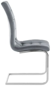 Szürke bársony étkezőszék szett 2 db-os Lola – Støraa