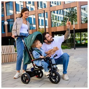 Lionelo HAARI gyerek tricikli zöld/fekete