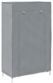 szürke nem szőtt szövetből cipőszekrény 60,5x30x97 cm