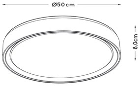 Lucide 79182/36/30 - LED szabályozható mennyezeti lámpa NURIA LED / 36W / 230V