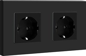 Bseed elektromos fali aljzat, fekete