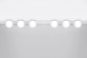 Fehér mennyezeti lámpa üveg búrával ø 12 cm Umerta – Sollux