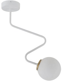 Csillár rúdon ZIGZAG 1xG9/12W/230V fehér