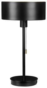 Fekete fém asztali lámpa USB porttal 47 cm ARIPO Beliani
