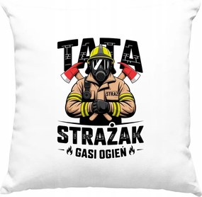 Apa Tűzoltó párna, fehér