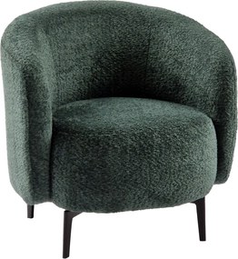 Fotel, zöld/fekete, PRESO