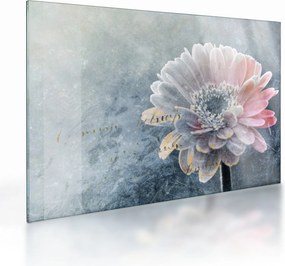 Kép - téli virág (üvegen) (70x50 cm)