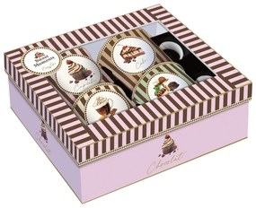 Porcelán bögre 4 db-os szett díszdobozban Sweet Moments