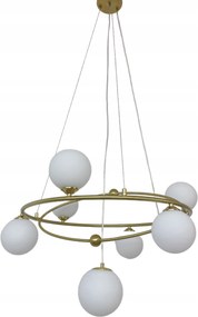 Függőlámpa Mennyezeti Csillár Gömbök arany Modern Led tej