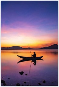 Poszterek 135x200 Esti horgászat naplementekor