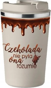 Prémium Termo Bögre bézs Csokoládé Nem Kérdezi A Kávét Csokoládé KT_427