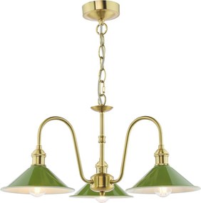 Dar Lighting modern csillár hadano sárgaréz zöld darhad0340-07