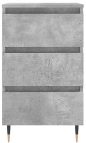 2 db betonszürke szerelt fa éjjeliszekrény 40x35x69 cm
