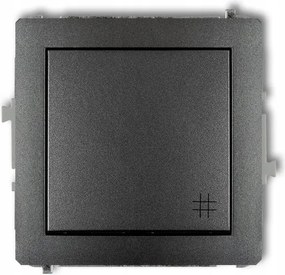 Karlik Deco grafit színű keresztváltó kapcsoló 11DWP-6